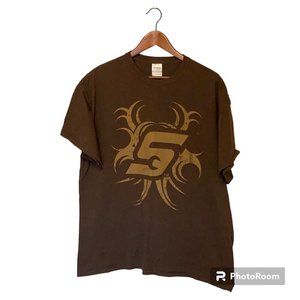 Snap On Tools Brown Logo S/S T-Shirt Men's Size XL Gildan